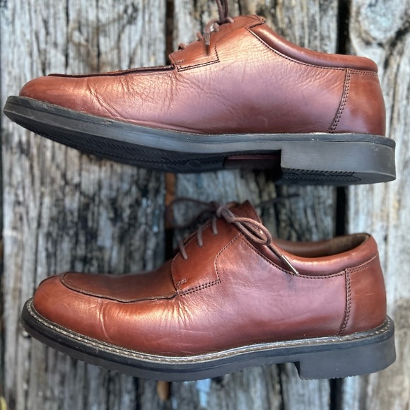 Johnston & Murphy Men’s Oxford Brown Leather Lace Up Dress Shoes. Size 8M - Picture 5 of 9